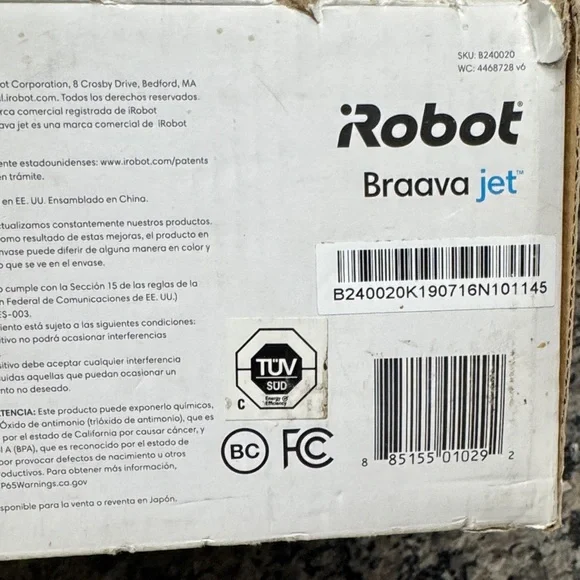 iRobot Braava jet 240 Mopping Robot - White with Blue Accents - Picture 12 of 14